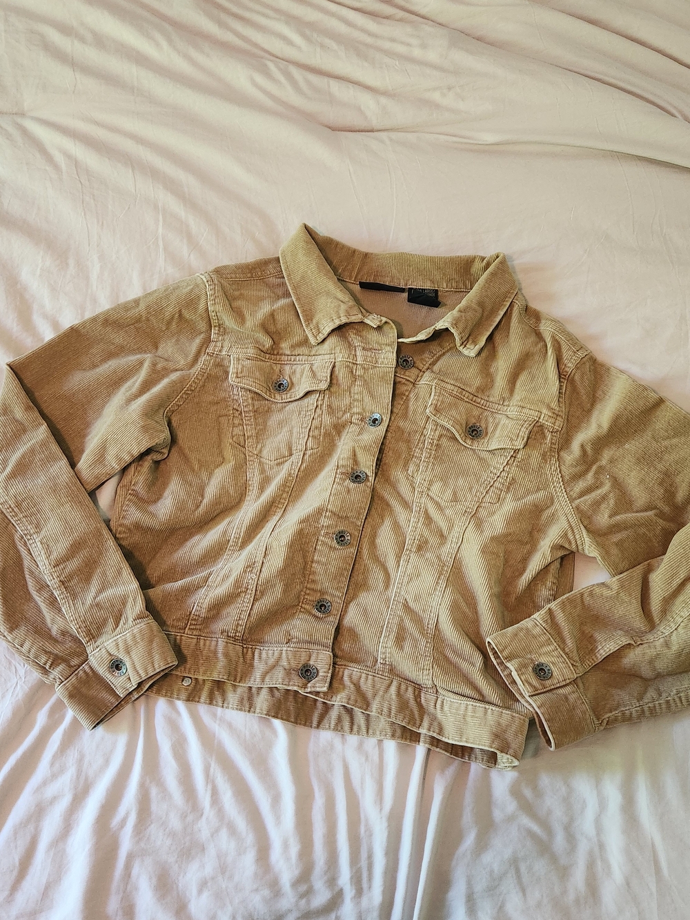 Route 66 Women's Tan Corduroy Jean Jacket